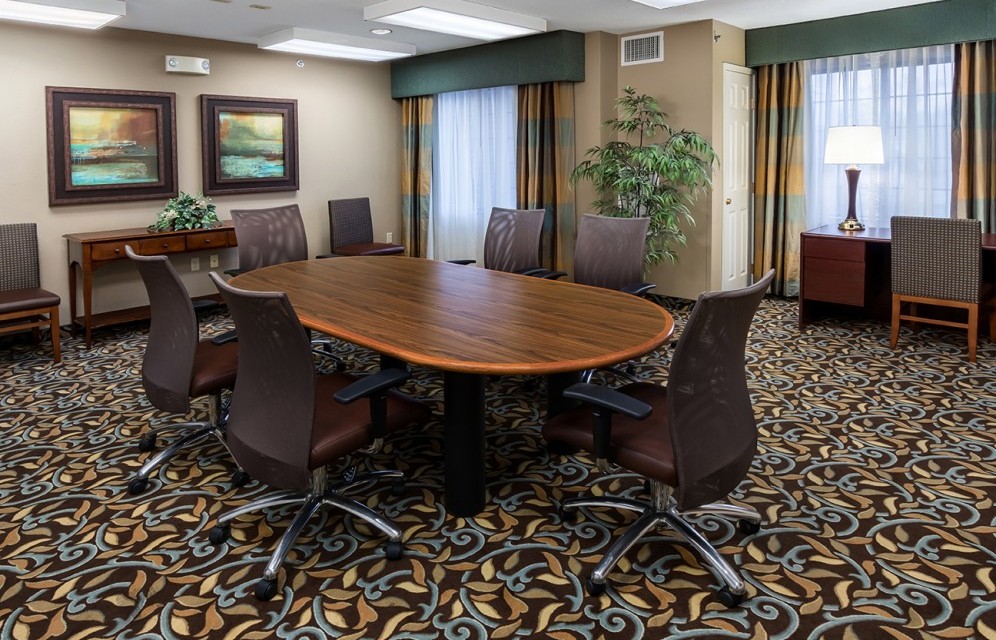 Conference Room with large table and chairs